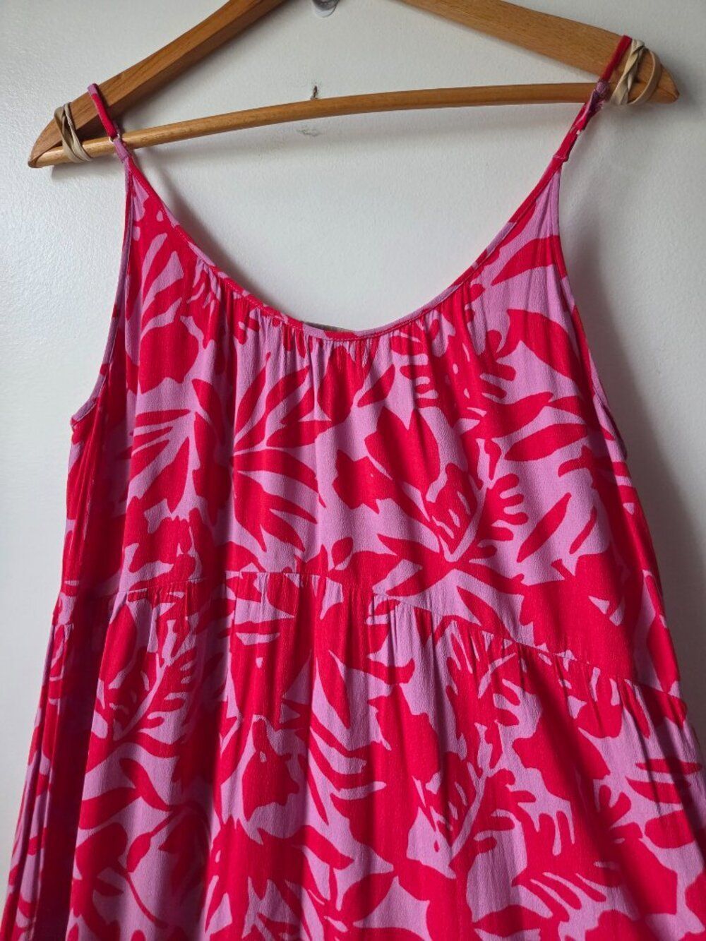 EUC LIKE NEW LOFT FLORAL TIERED TANK MIDI SUMMER DRESS SIZE XS/S - Picture 6 of 13